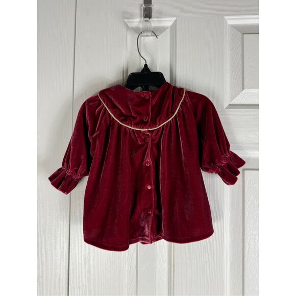 Jusbe Girls Velvet Dress Size 12m - Picture 2 of 4